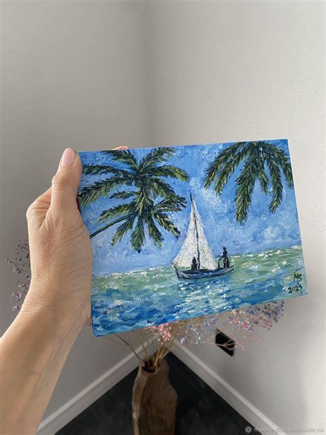 Картины: морской пейзаж с парусником в интернет-магазине на Ярмарке ...