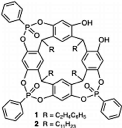 Structure Of The 3ipo Phosphonato Cavitands 1 And 2 Label 1 And 2 Download Scientific Diagram