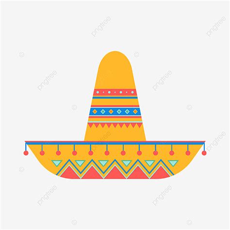 Sombrero Mexican Vector Design Images, Triangle Pattern Mexican ...