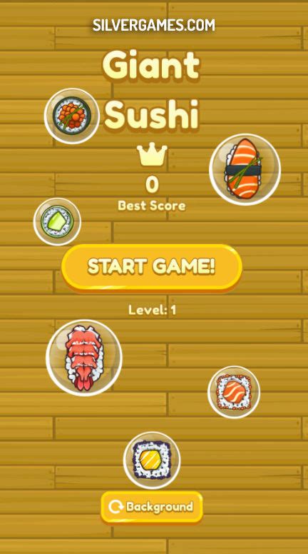 Giant Sushi Merge Play Online On Silvergames