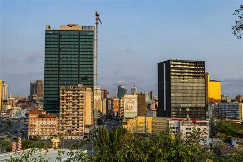 Skyline of Luanda, Angola, Africa stock photo