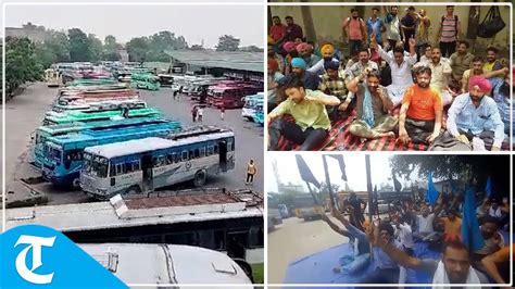 Bus Service In Punjab Affected As Prtc Punbus Contractual Workers Go