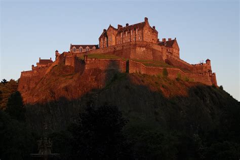 Edinburgh Castle bathed in golden sunset - Edinburgh Collected