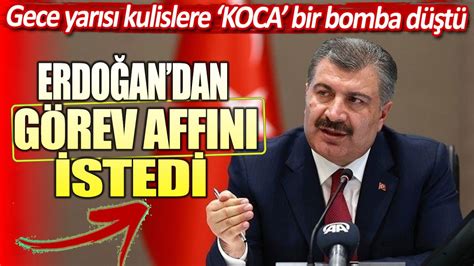 Fahrettin Koca istifa etti Kulisler karıştı