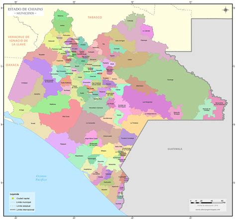 Mapa De Municipios De Chiapas Descargar Mapas