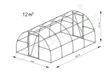 Tunel foliowy PCV 4 x 3 m Aw4 Lemar OGRÓD Ogrodoneo pl