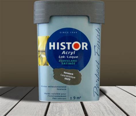 Histor Perfect Finish Lak Acryl Zijdeglans 0 75 Liter Kenmerk Bol