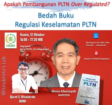 Webinar Himni Apakah Pembangunan Pltn Over Regulated Bedah Buku