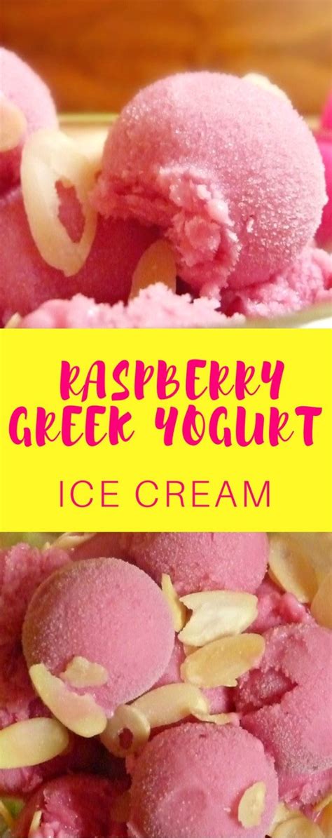 Raspberry Greek yogurt ice cream recipe