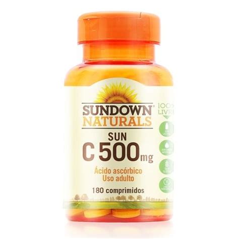 🏷️【tudo Sobre】→ Sun C 500mg 180 Tabs Sundown Naturals