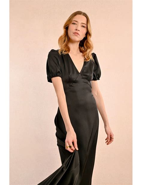 Long Satin Dress Molly Bracken E Shop