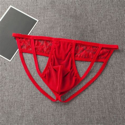 Mens Mesh Sheer Low Rise Thong Jockstrap Lace Bikini G S Tring Underwear Tangas Lazada Ph