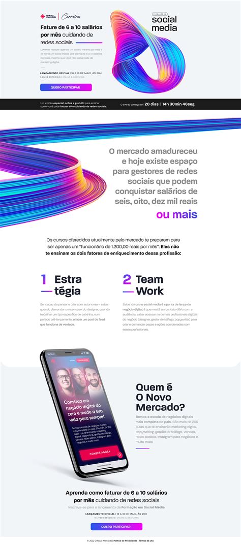 Formação em Social Media - O Novo Mercado :: Behance