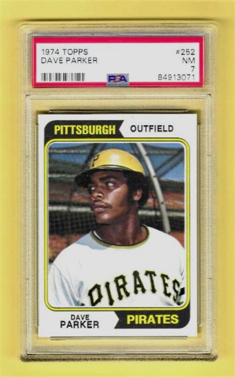 1974 Topps PSA 7 NM Dave Parker ROOKIE 252 Newly Graded Pittsburgh