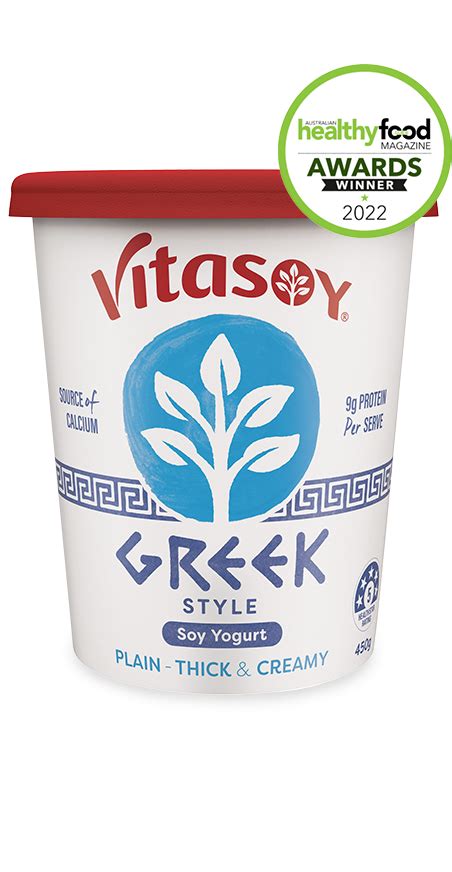 Vitasoy Greek Style Soy Yogurt Hint Of Strawberry 140g Vitasoy