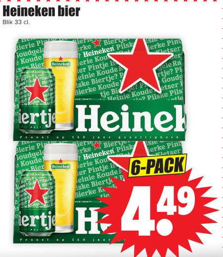 Heineken Blikje Bier Folder Aanbieding Bij Dirk Details