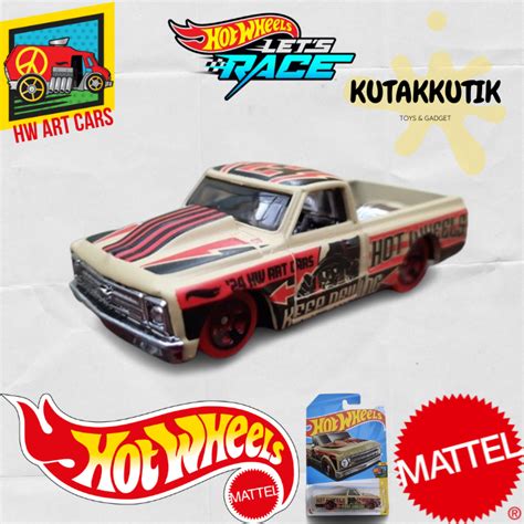Jual Hot Wheels Mobil Pickup Truck Chevy C Krem Coklat Keep Driving Lot D HW Art Cars