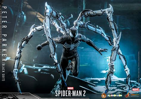 Hot Toys VGM Marvel S Spider Man Th Scale Peter Parker Black Suit Collectible