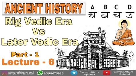 Ancient History Lecture 6 Rig Vedic Era And Later Vedic Era Part 1