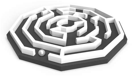 Hexagonal Maze 3D model 3D printable | CGTrader