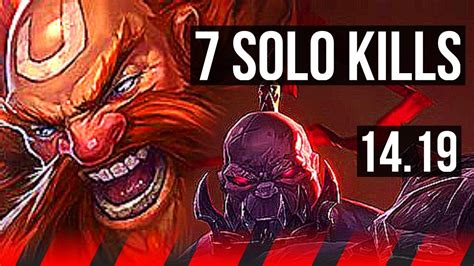 Gragas Vs Sion Top Solo Kills Godlike Games K