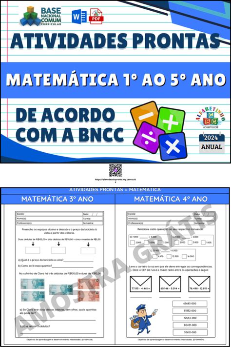 Atividades De Matemática 3º Ano Rplanodeaula