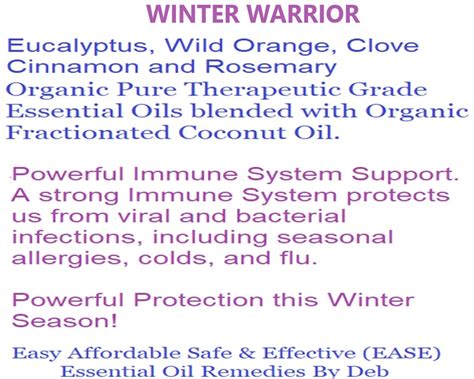 Bath Beauty Spa Relaxation Essential Oils WINTER WARRIOR