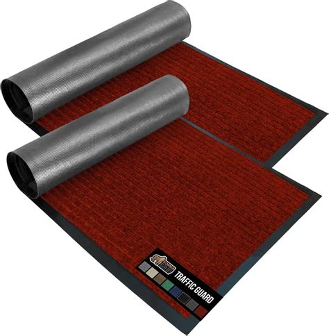 Gorilla Grip Heavy Duty Traffic Guard Doormat 2 Pack Durable Rubber