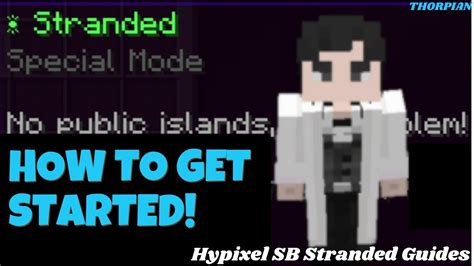 Hypixel Skyblock Stranded Early Starter Guide Youtube