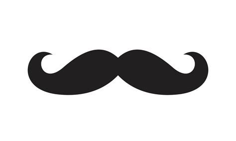 Italy Mustache Icon Template Black Color Editable Italy Mustache Icon Symbol Flat Vector