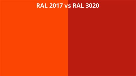 Ral 2017 Vs 3020 Ral Colour Chart Uk