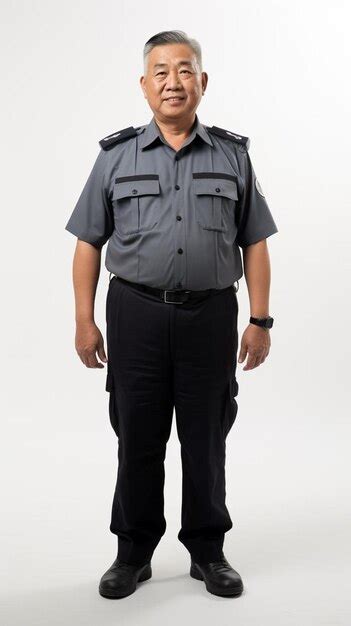 Premium Photo | A man in a police uniform posing for a picture