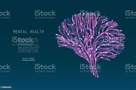 Abstract Glowing Brain Connections Stock Illustration Download Image