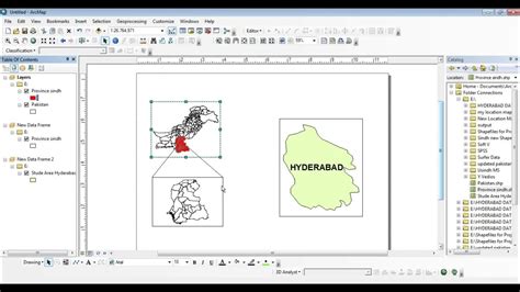 How To Create Locator Map In Arcgis Arcmap Youtube