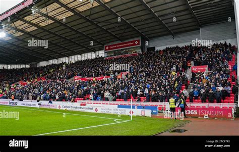 Stoke On Trent Uk 09th Dec 2023 Sheffield Wednesday Fans In The