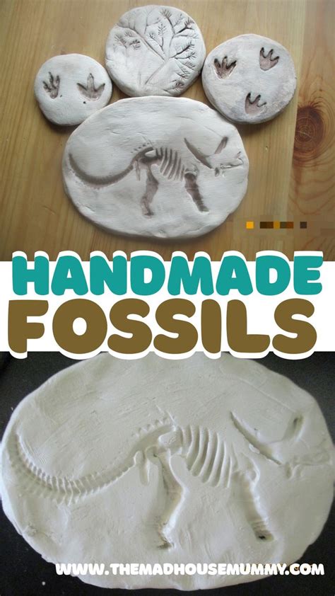 Handmade Fossil Craft For Kids Diy Fossils Fossil Art Fossils