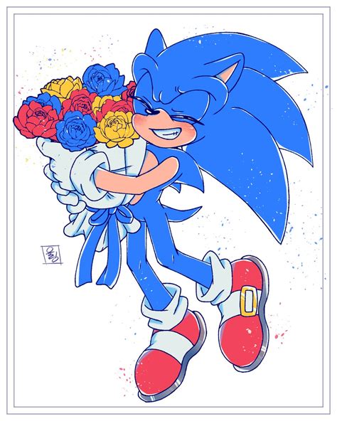 きりゅう on Twitter RT JKT sonic 꽃다발 花束 첫 리퀘스트 감사합니다 소닉파란