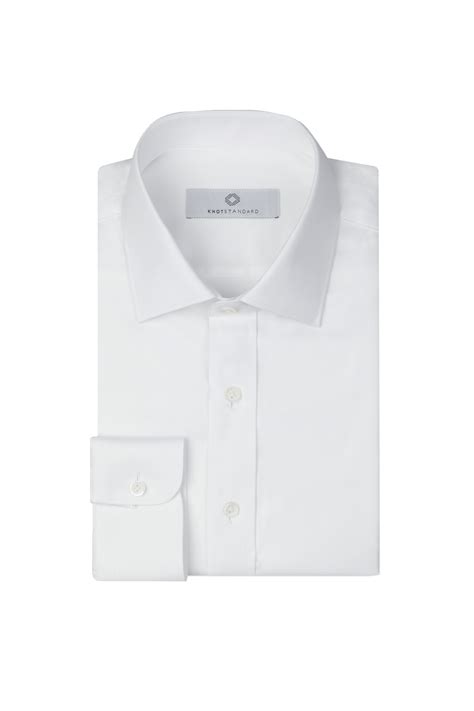 Thomas Mason White Cotton Shirt By Knot Standard