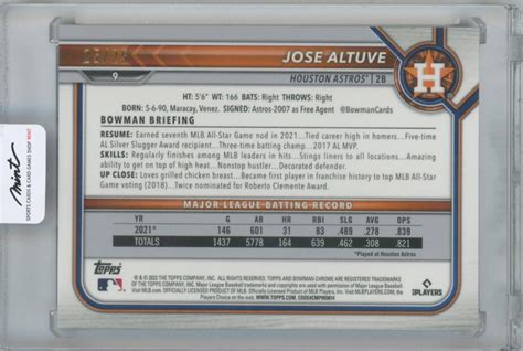 Mint Bowman Chrome Orange Refractors Jose