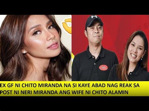 Kaye Abad Nag Reak Sa Post Ni Neri Naig Ang Asawa Ng Kaniyang Ex