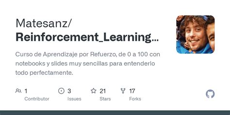 GitHub Matesanz Reinforcement Learning Course Curso De Aprendizaje