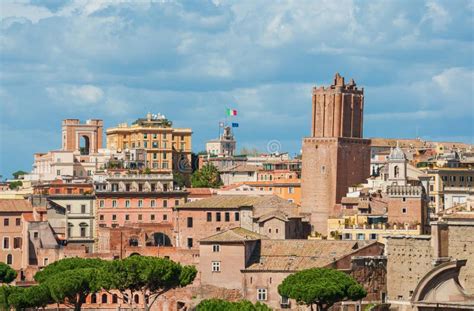 Rome Imperial Fora Skyline Stock Photo Image Of Architecture 120347210