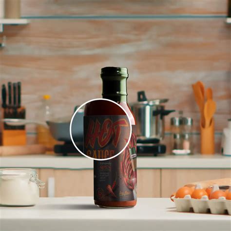 Free Red Hot Sauce Bottle Mockup PSD Template Mockup Den