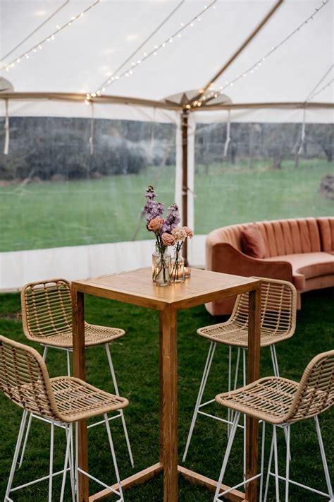 Elm Wood Bar Table Elderberry Event Hire