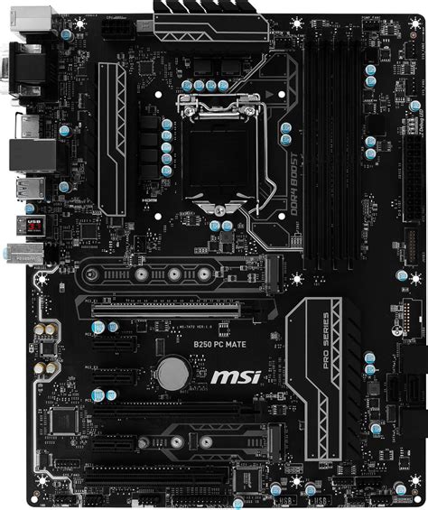 Характеристики Материнская плата MSI B250 PC MATE, подробное описание ...
