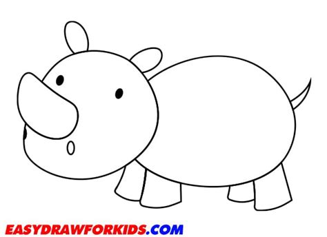 How To Draw A Rhinoceros - 3 Ways (With Pictures)