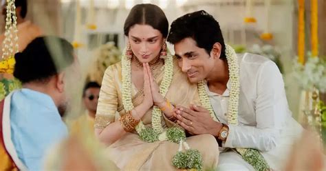 Aditi Rao Hydari And Siddharth Got Married Secretly The Couple Tied