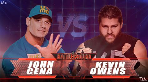 John Cena Vs Kevin Owens Battleground By Valeen23 On Deviantart