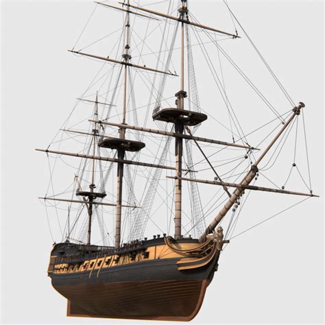 British frigate war ship 3D model - TurboSquid 1699421