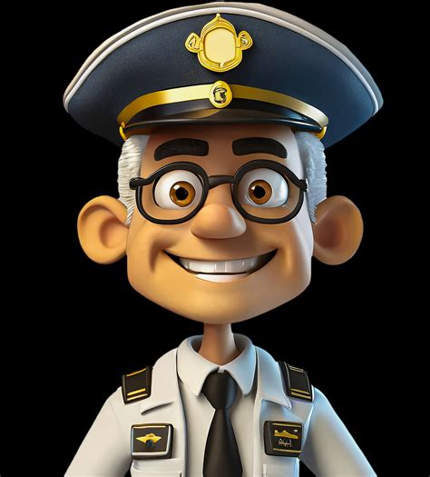cartoon officer police uniform  stock photo public domain pictures